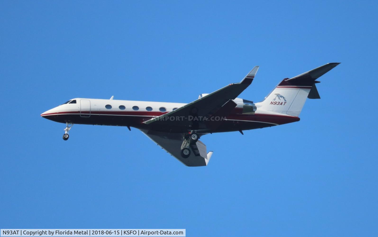 N93AT, 1987 Gulfstream Aerospace G-1159 Gulfstream G-IV C/N 1020, SFO 2018