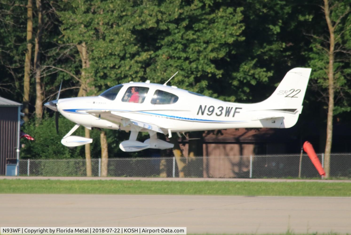 N93WF, 2001 Cirrus SR22 C/N 0087, Air Venture 2018