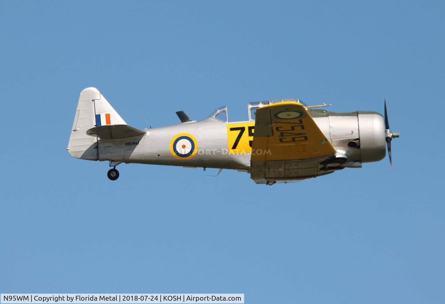 N95WM, 1943 North American AT-6D Texan C/N 8815597, Air Venture 2018