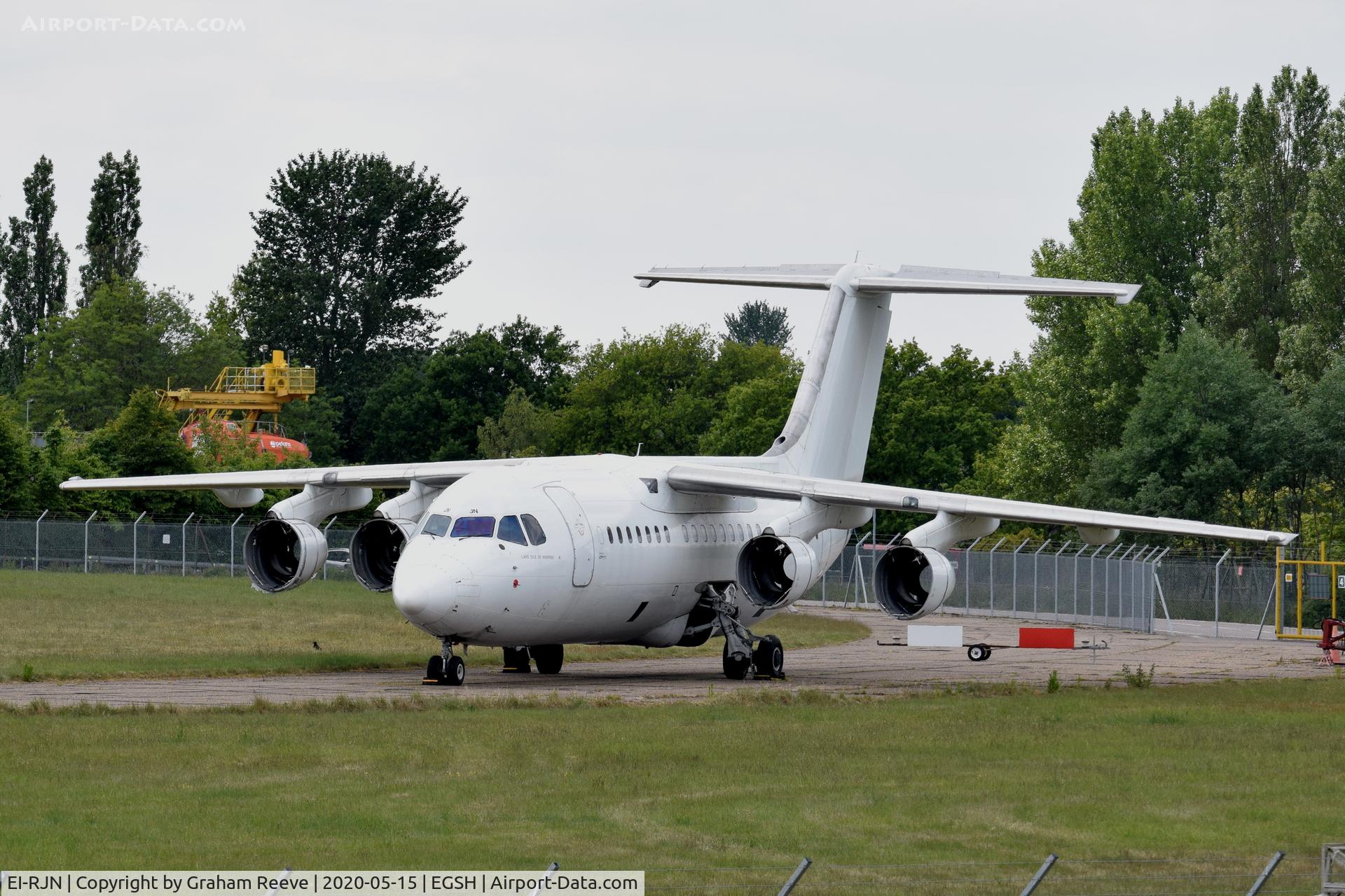 EI-RJN, 1999 BAE Systems Avro 146-RJ85 C/N E.2351, In storage at Norwich.