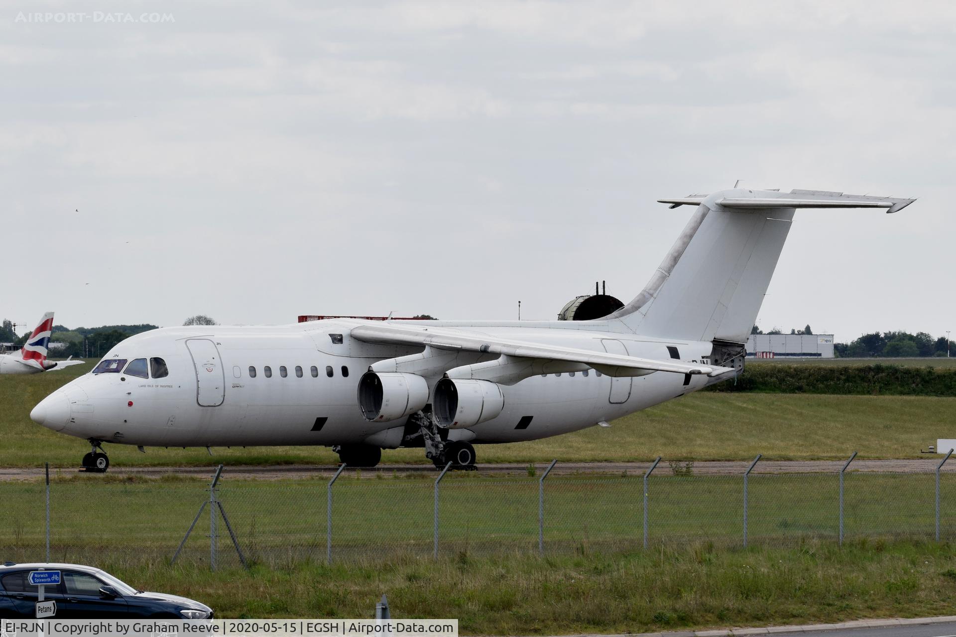 EI-RJN, 1999 BAE Systems Avro 146-RJ85 C/N E.2351, In storage at Norwich.