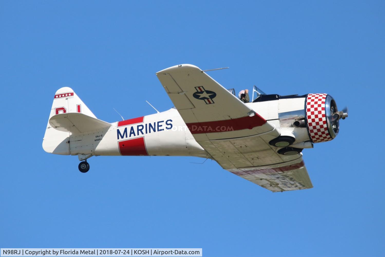 N98RJ, 1944 North American SNJ-5C Texan Texan C/N 88-17960, Air Venture 2018