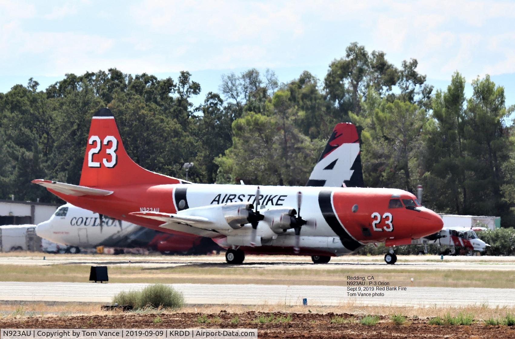 N923AU, 1964 Lockheed P-3A Orion C/N 185-5085, Tanker 23 at Redding