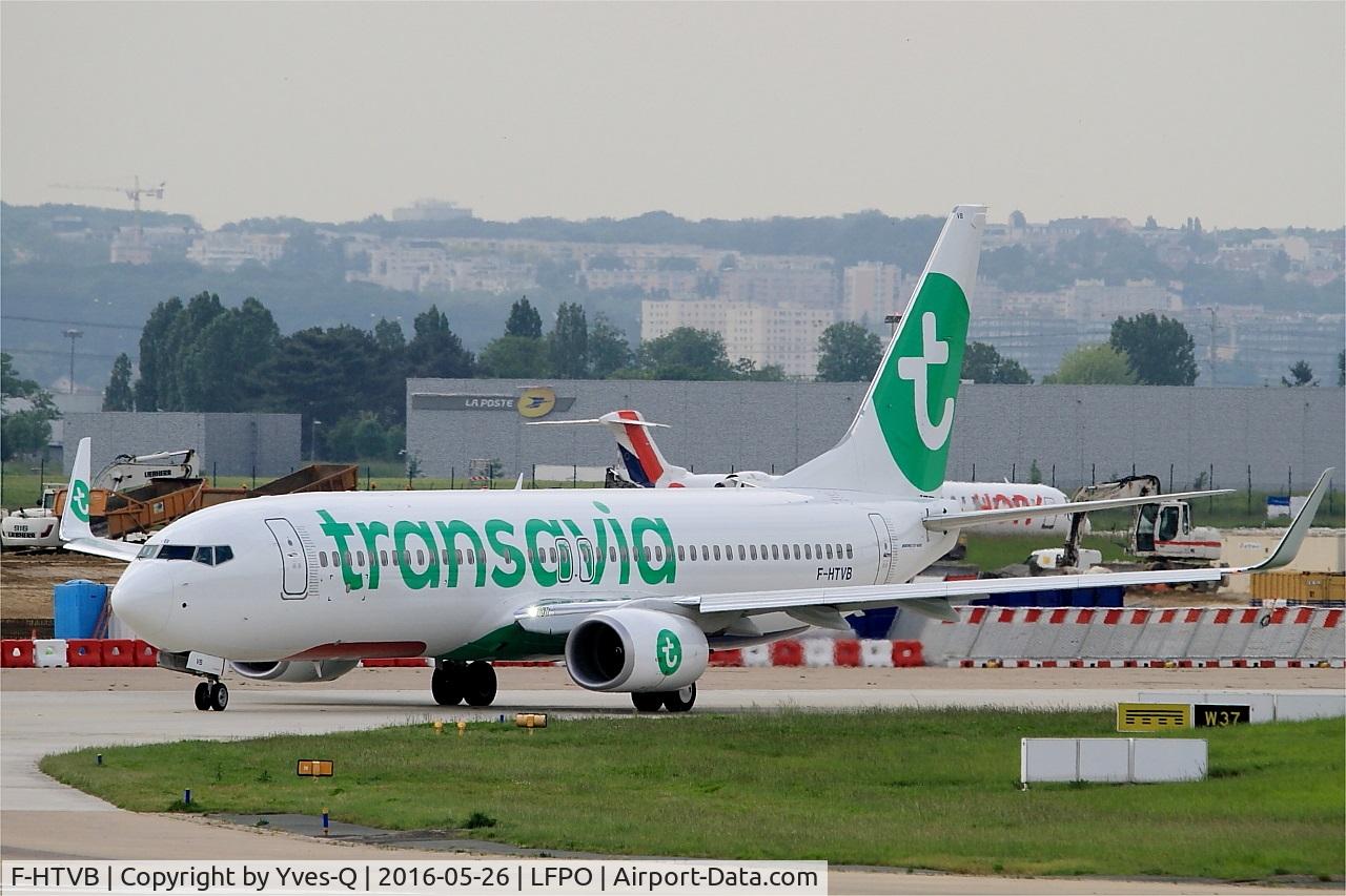 F-HTVB, 2016 Boeing 737-8K2 C/N 62161, Boeing 737-8K2, Taxiing to holding point rwy 08, Paris-Orly Airport (LFPO-ORY)