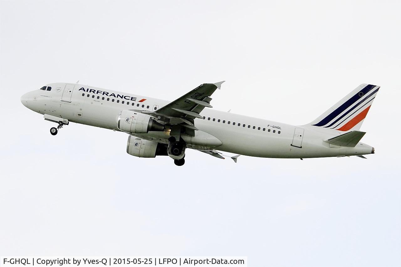 F-GHQL, 1991 Airbus A320-211 C/N 0239, Airbus A320-211, Take off rwy 23, Bordeaux Mérignac airport (LFBD-BOD)