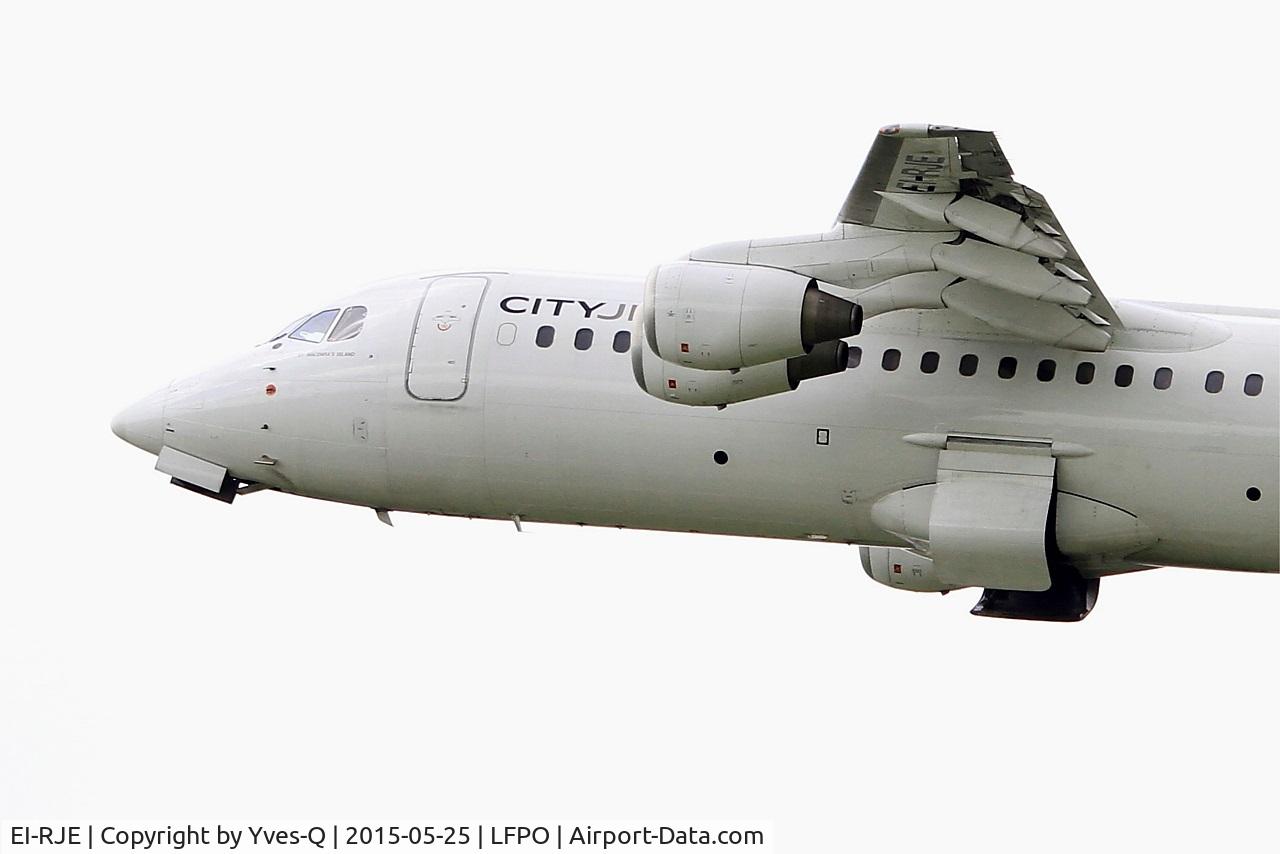 EI-RJE, 1998 BAE Systems Avro 146-RJ85 C/N E.2335, BAE Systems Avro 146-RJ85, Take off rwy 24, Paris-Orly Airport (LFPO-ORY)