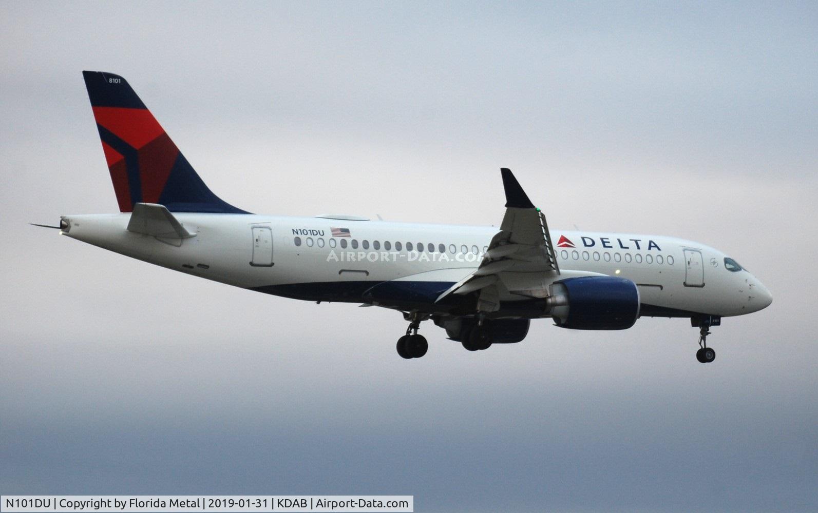 N101DU, 2018 Airbus A220-100 C/N 50020, DAB 2019