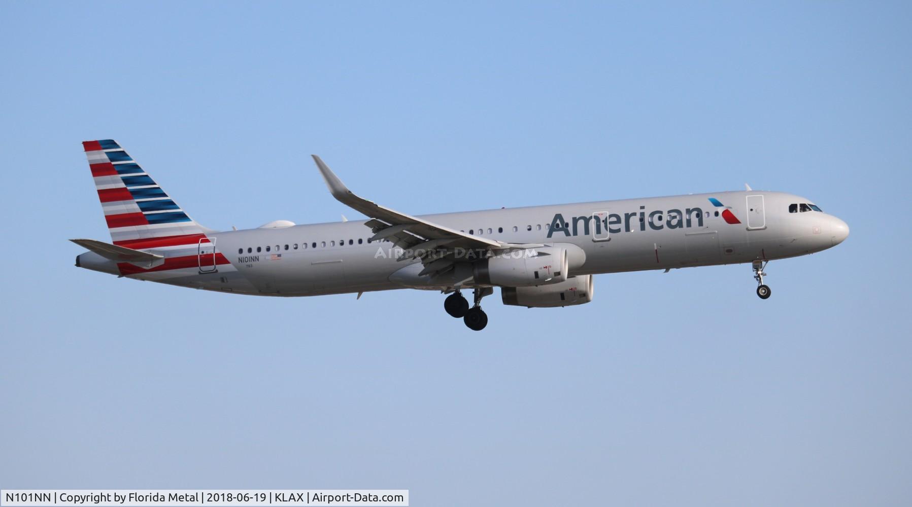 N101NN, 2013 Airbus A321-231 C/N 5834, LAX 2018