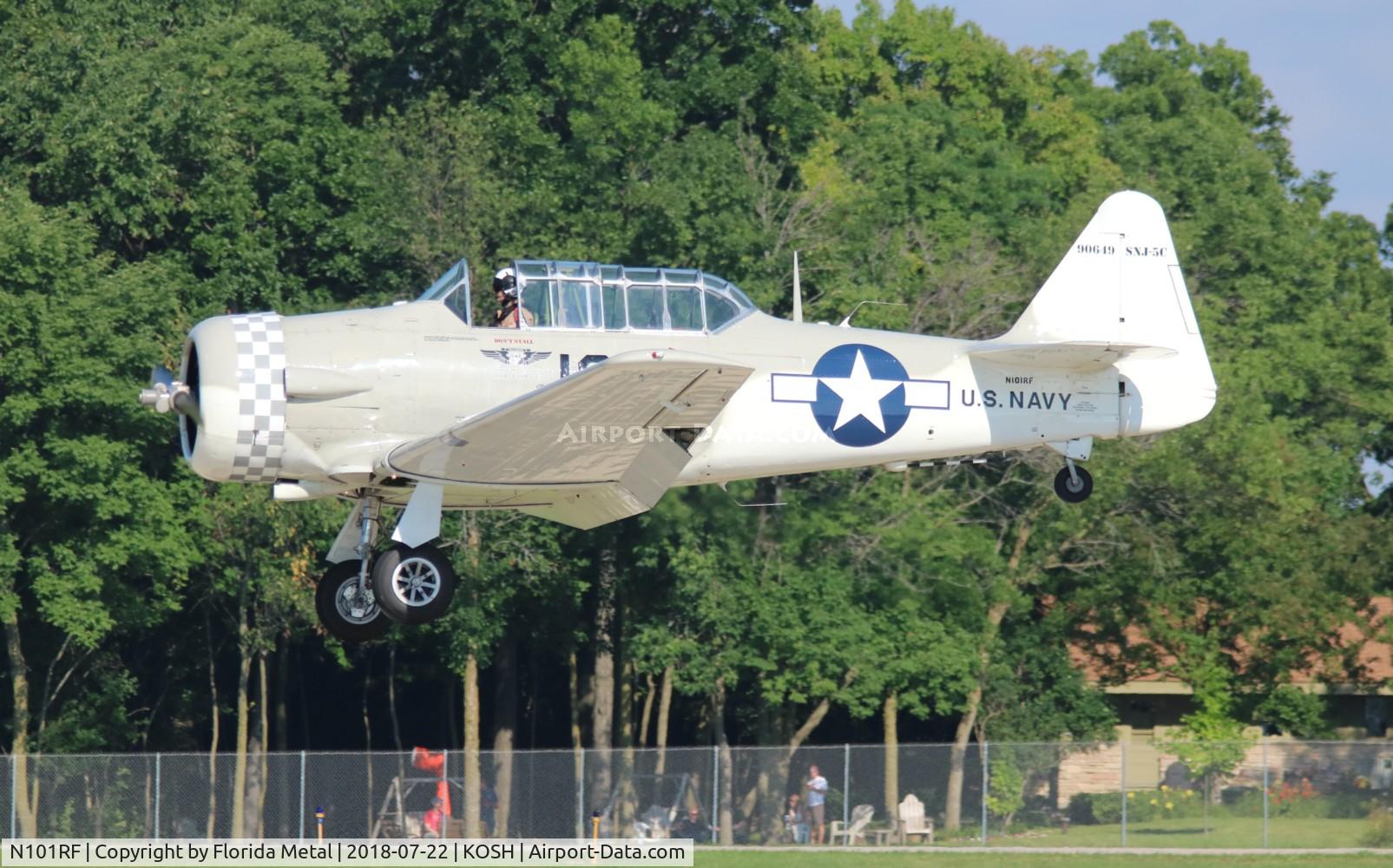 N101RF, 1942 North American SNJ-5 Texan Texan C/N 90649, OSH 2018