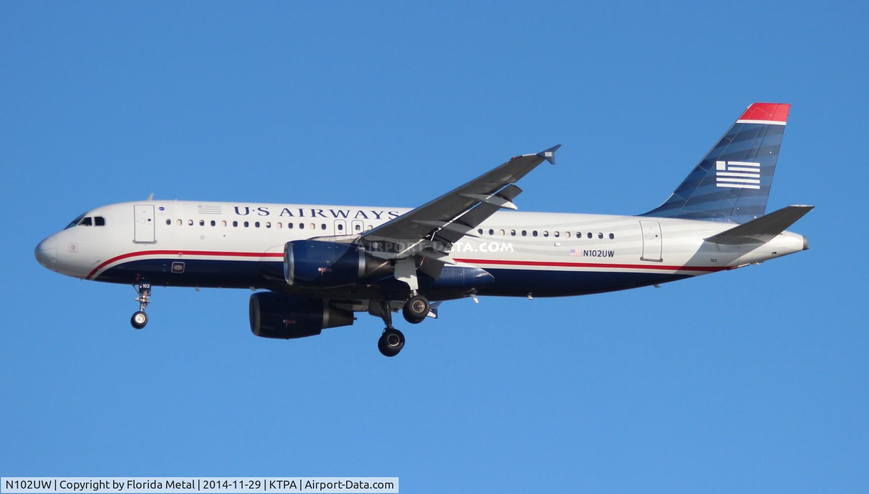 N102UW, 1998 Airbus A320-214 C/N 0844, TPA 2014