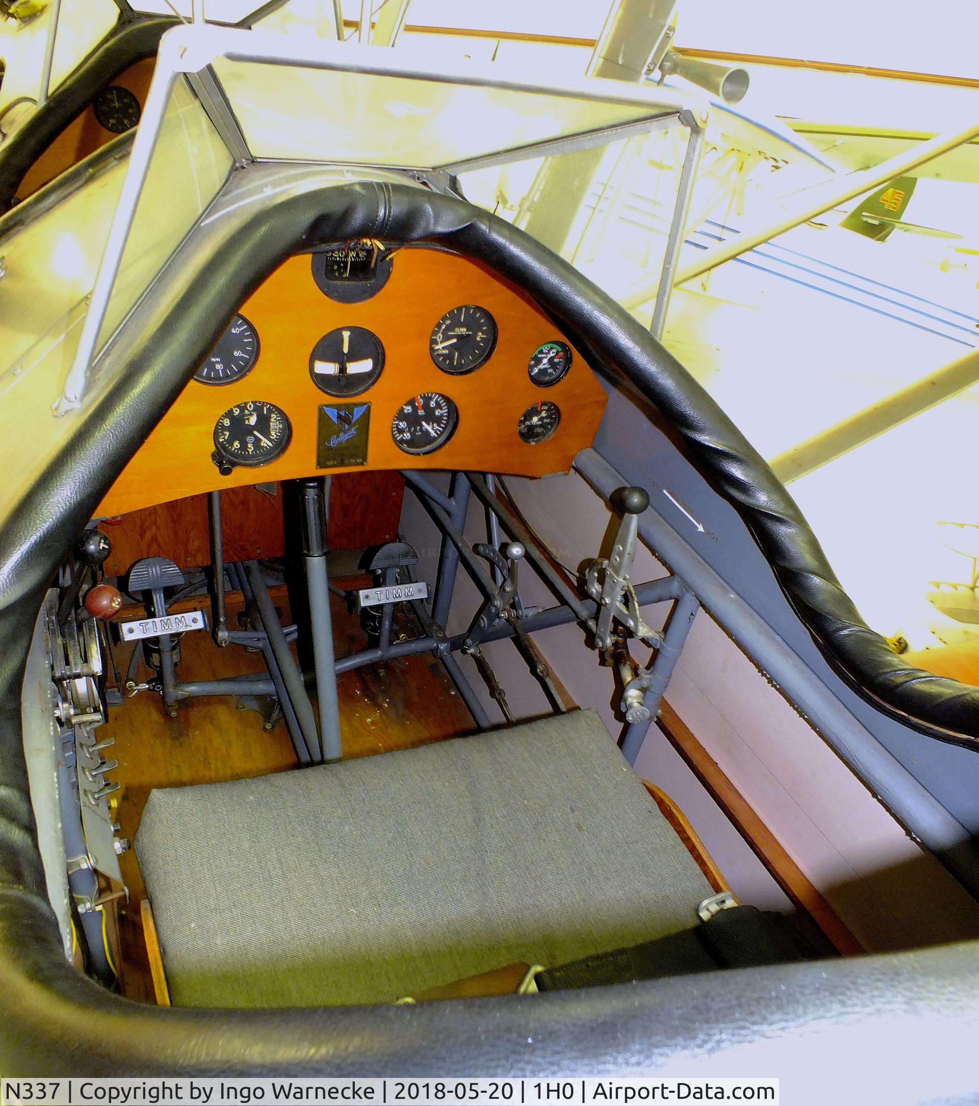 N337, 1928 Timm Collegiatem-150 C/N 101, Timm Collegiate M-150 at the Aircraft Restoration Museum at Creve Coeur airfield, Maryland Heights MO  #c