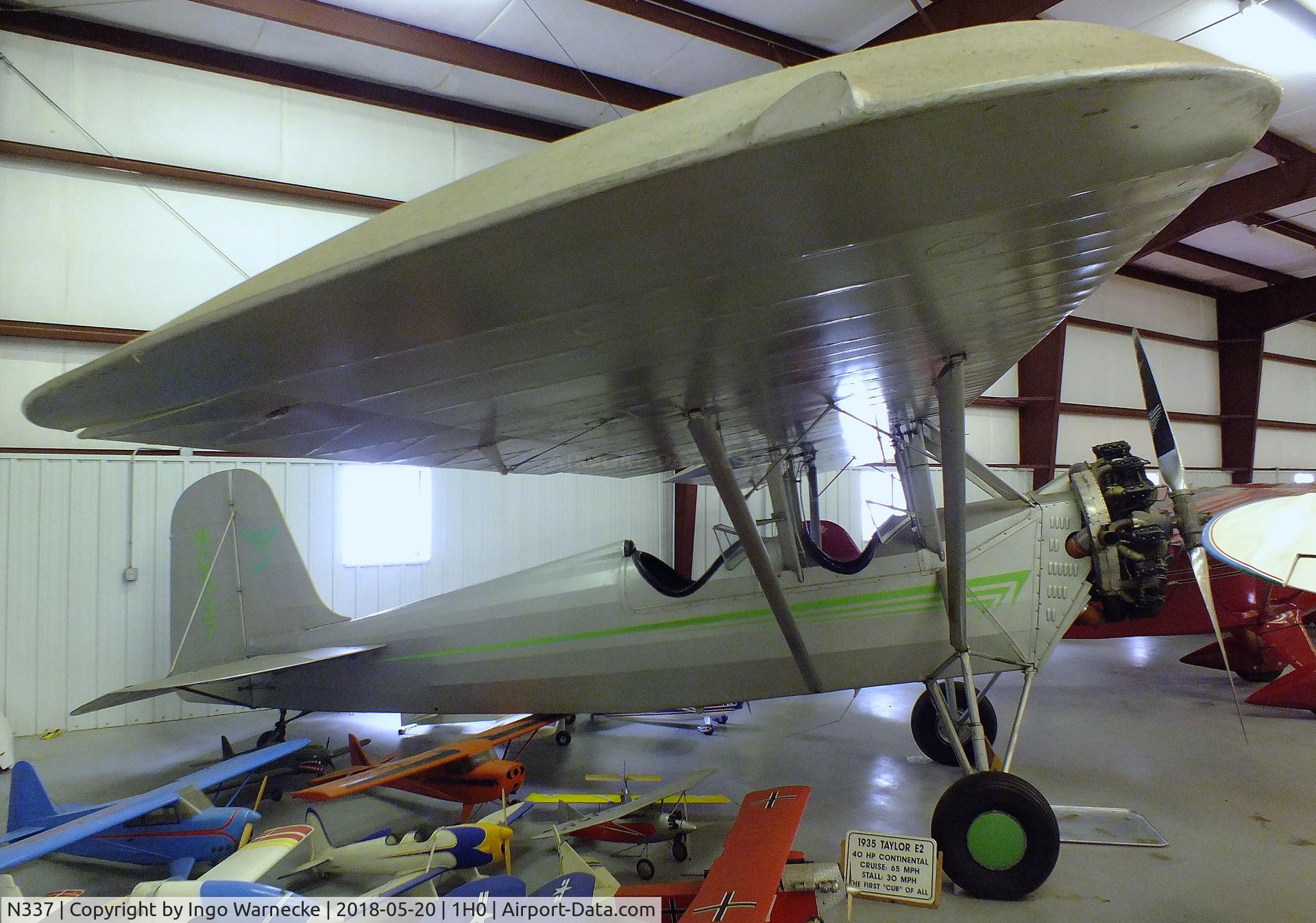 N337, 1928 Timm Collegiatem-150 C/N 101, Timm Collegiate M-150 at the Aircraft Restoration Museum at Creve Coeur airfield, Maryland Heights MO