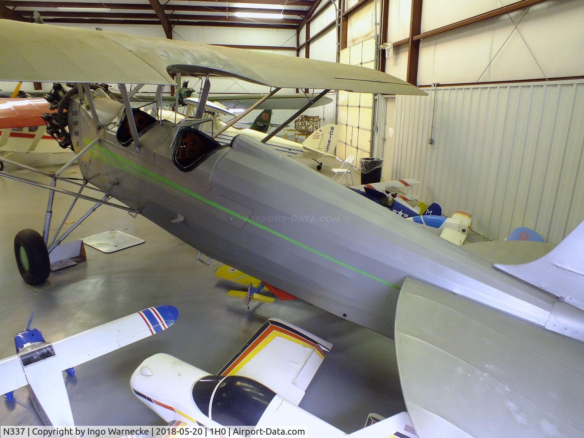 N337, 1928 Timm Collegiatem-150 C/N 101, Timm Collegiate M-150 at the Aircraft Restoration Museum at Creve Coeur airfield, Maryland Heights MO
