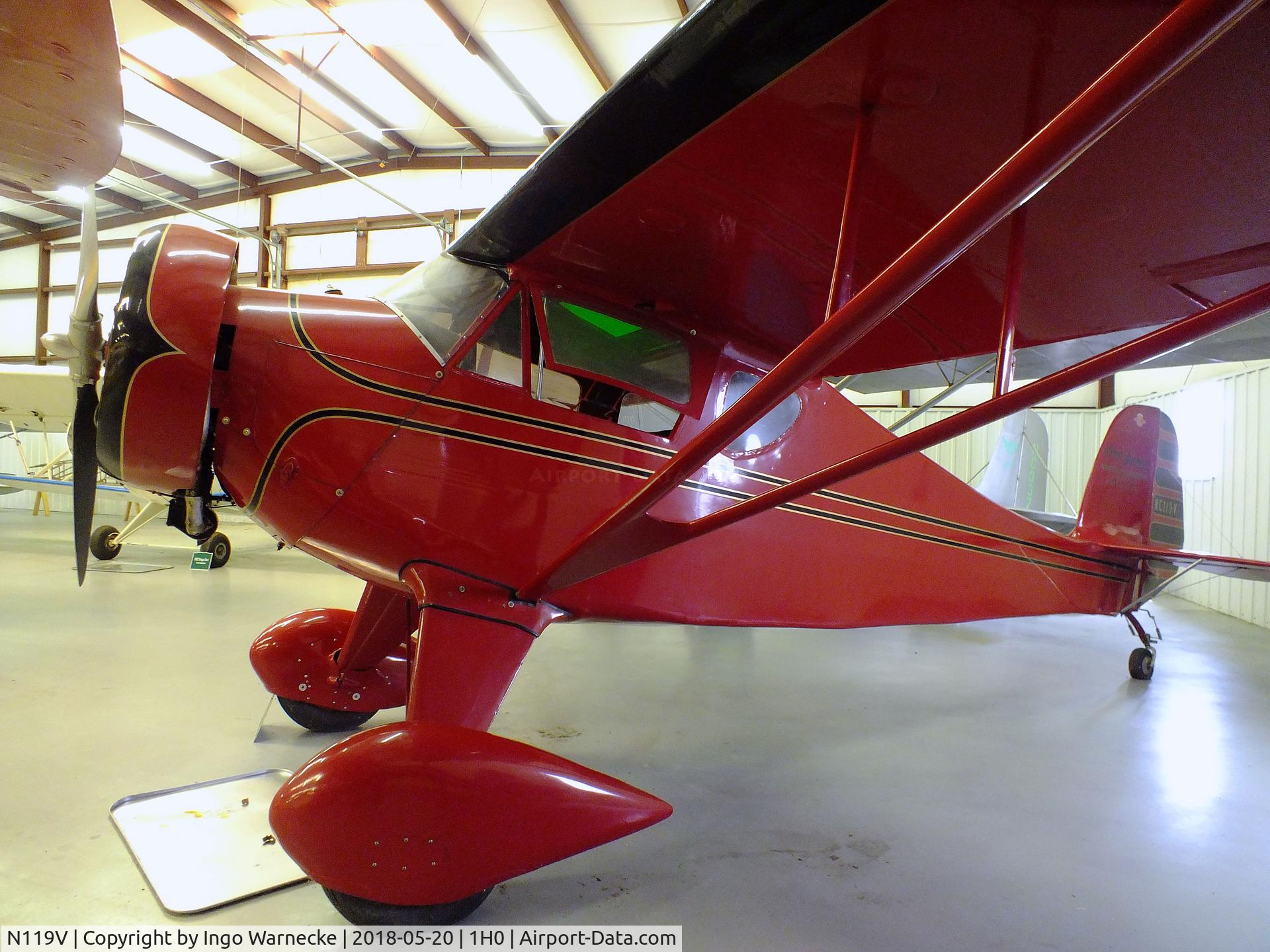 N119V, 1932 Monocoupe 90 C/N 628, Monocoupe 90 at the Aircraft Restoration Museum at Creve Coeur airfield, Maryland Heights MO