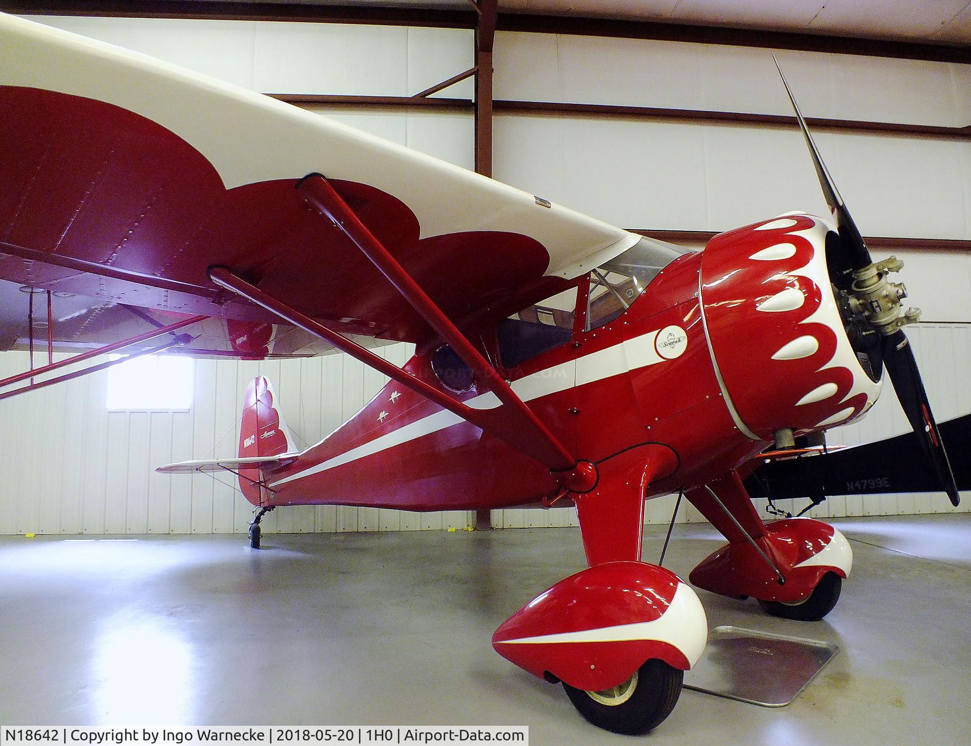 N18642, 1933 Monocoupe 110 C/N 6W53, Monocoupe 110 at the Aircraft Restoration Museum at Creve Coeur airfield, Maryland Heights MO