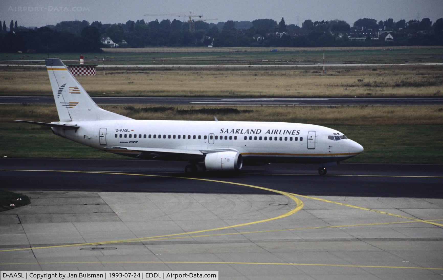 D-AASL, 1989 Boeing 737-3M8 C/N 24377, Saarland Airlines