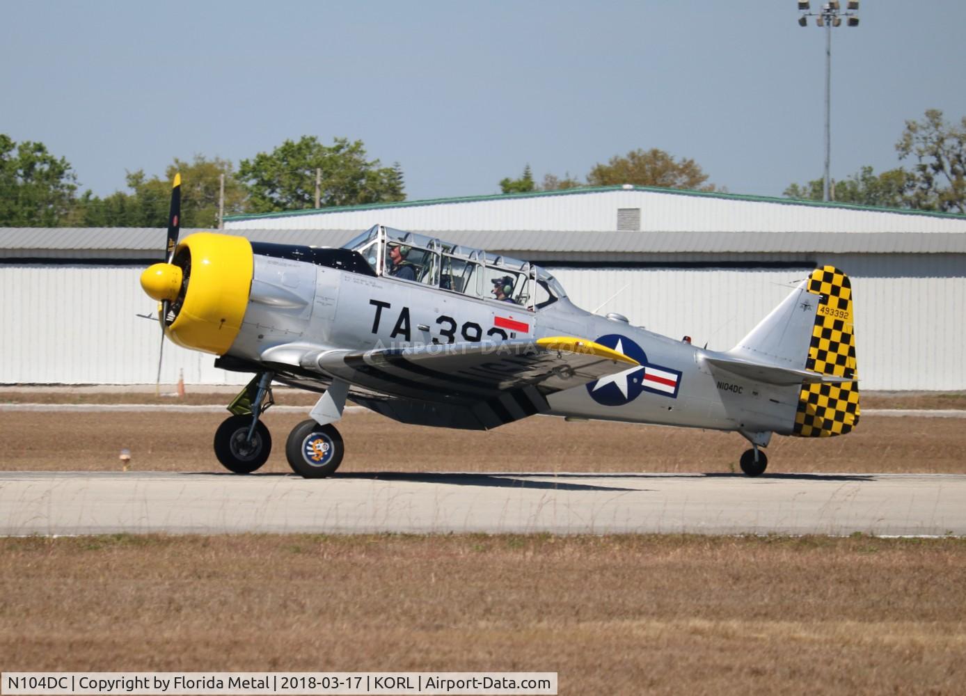 N104DC, 1949 North American T-6G Texan C/N 168-516, ORL 2018