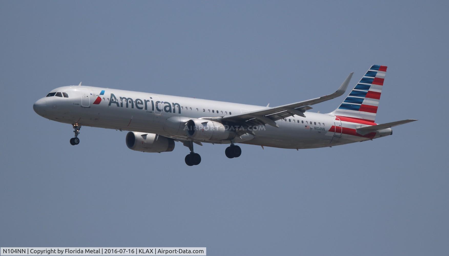 N104NN, 2013 Airbus A321-231 C/N 5895, LAX 2016