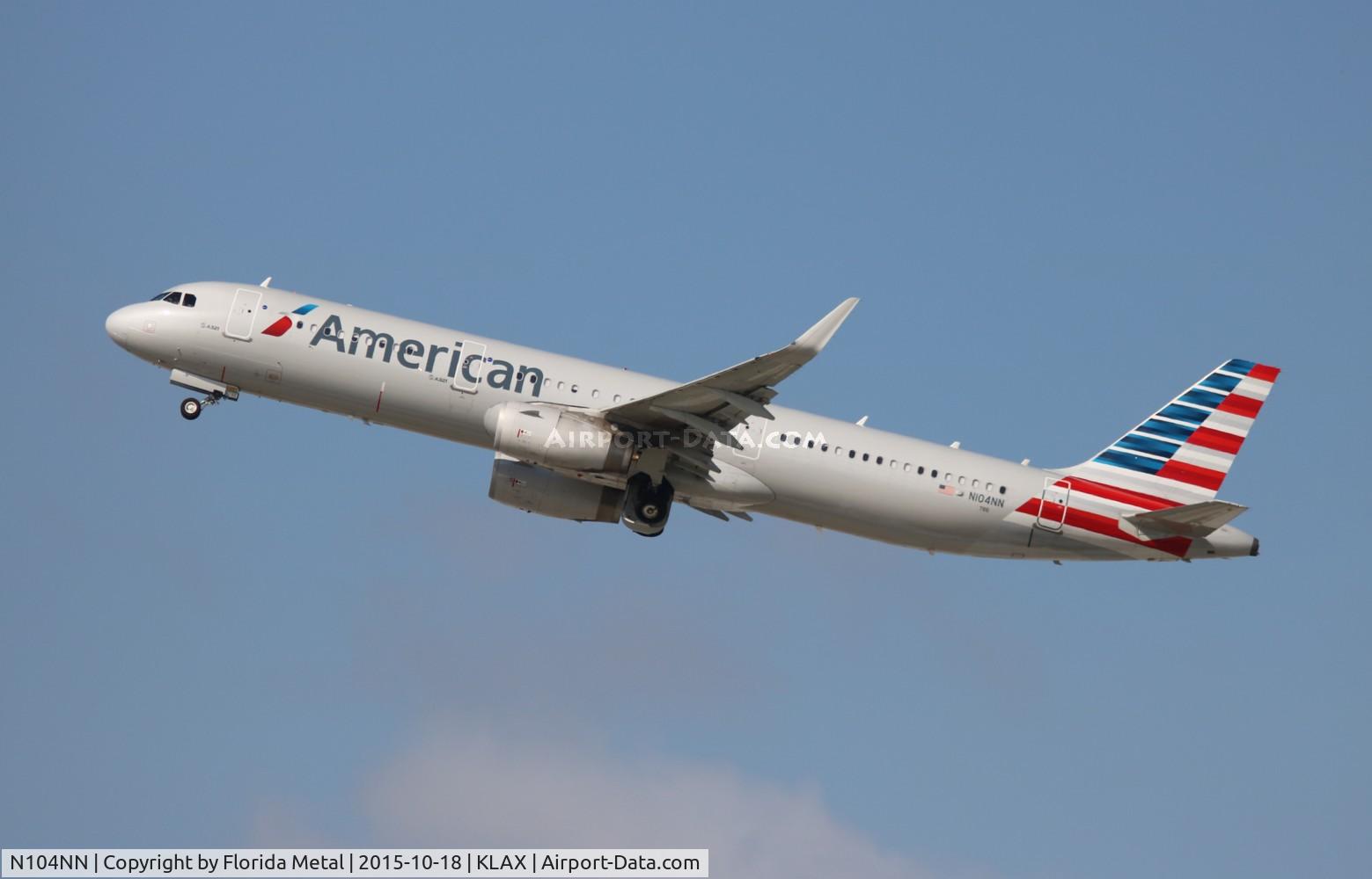N104NN, 2013 Airbus A321-231 C/N 5895, LAX 2015