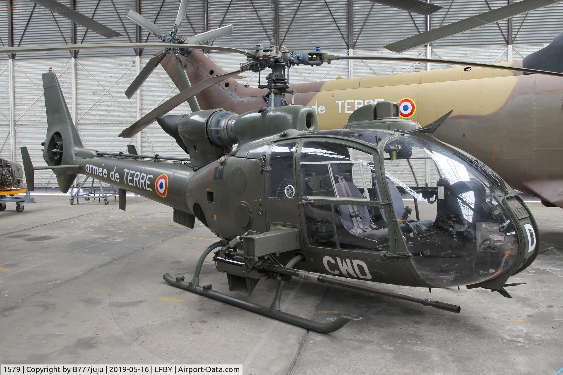 1579, Aerospatiale SA-341F Gazelle C/N 1579, at ALAT Dax Museum