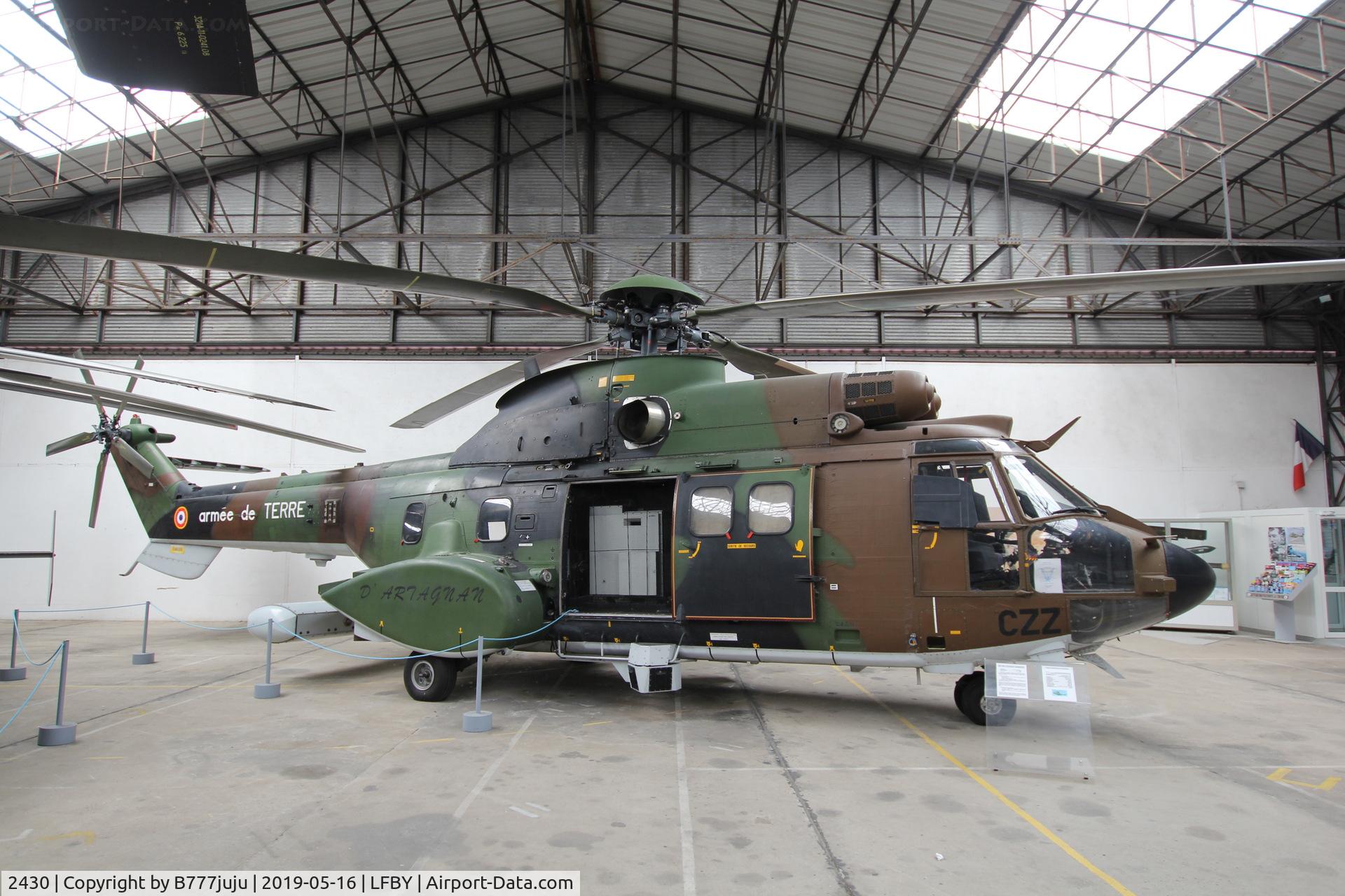 2430, Aérospatiale AS-532UL Cougar Horizon C/N 2430, at ALAT Dax Museum