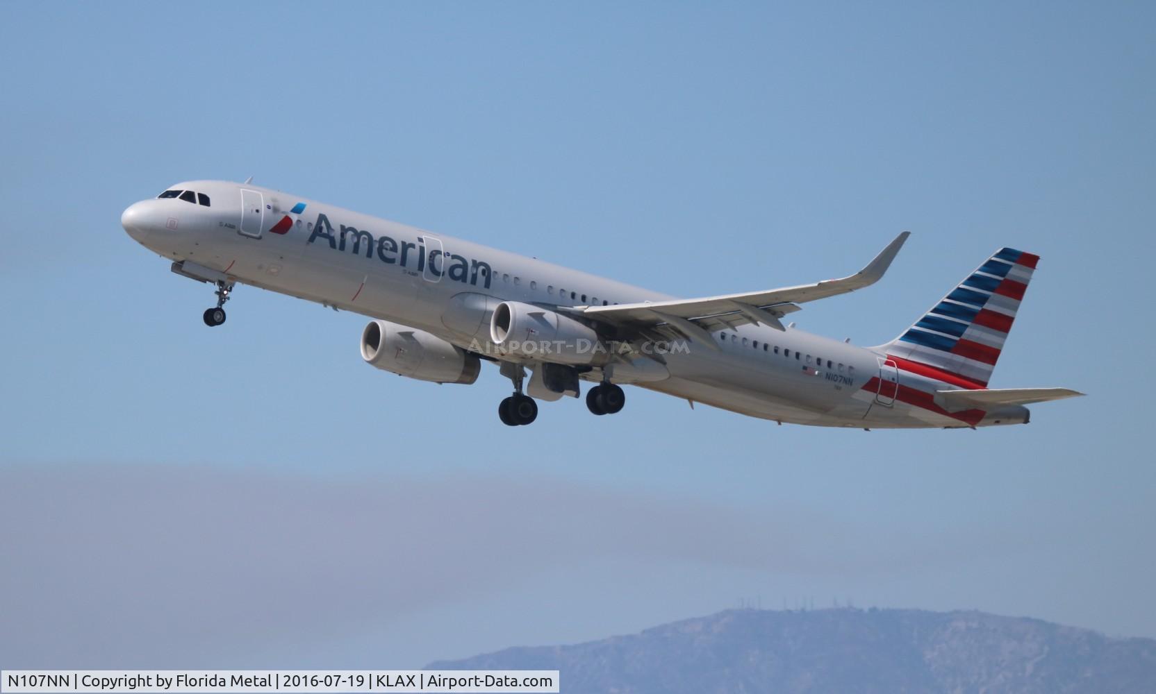 N107NN, 2013 Airbus A321-231 C/N 5938, LAX 2016