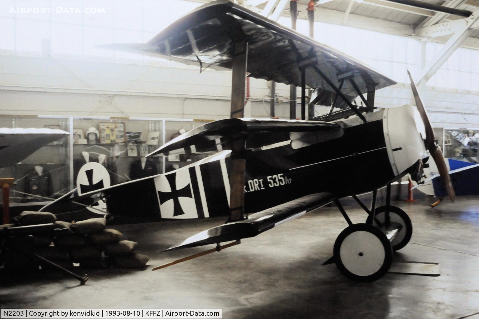 N2203, 1972 Fokker OR-1 C/N 535/17, At the Champlin Fighter Museum.