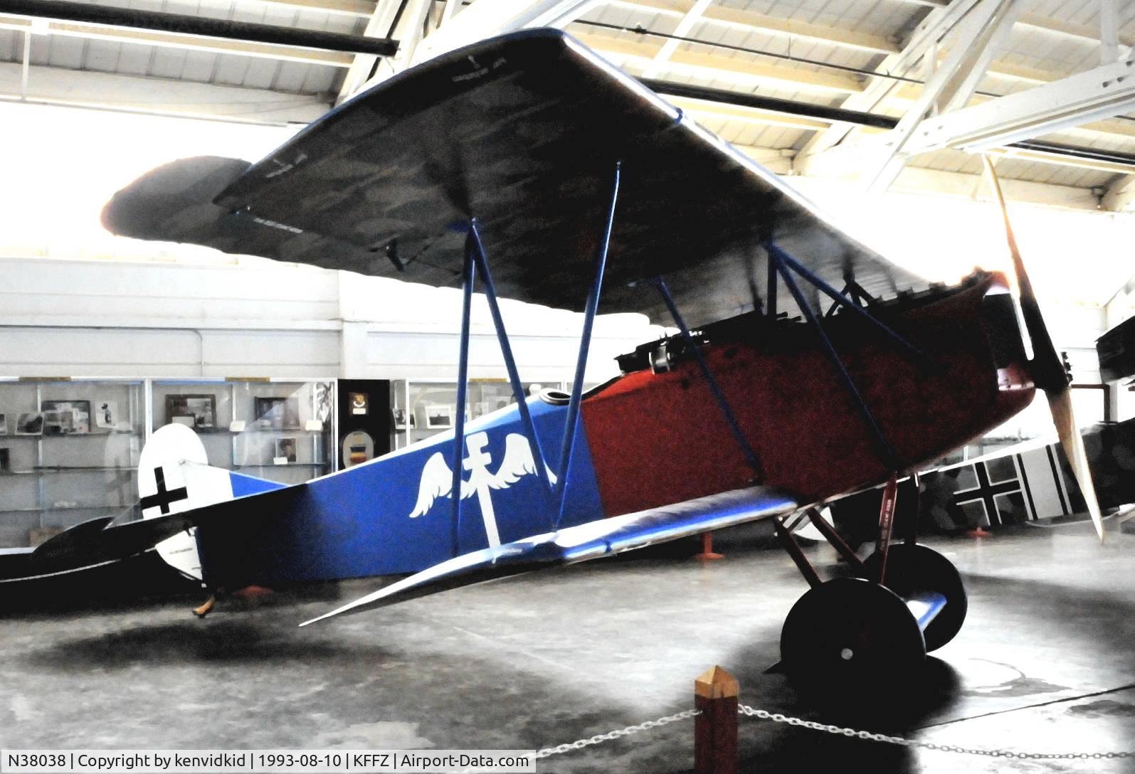 N38038, 1987 Fokker D-VII Replica C/N CFM002, At the Champlin Fighter Museum.