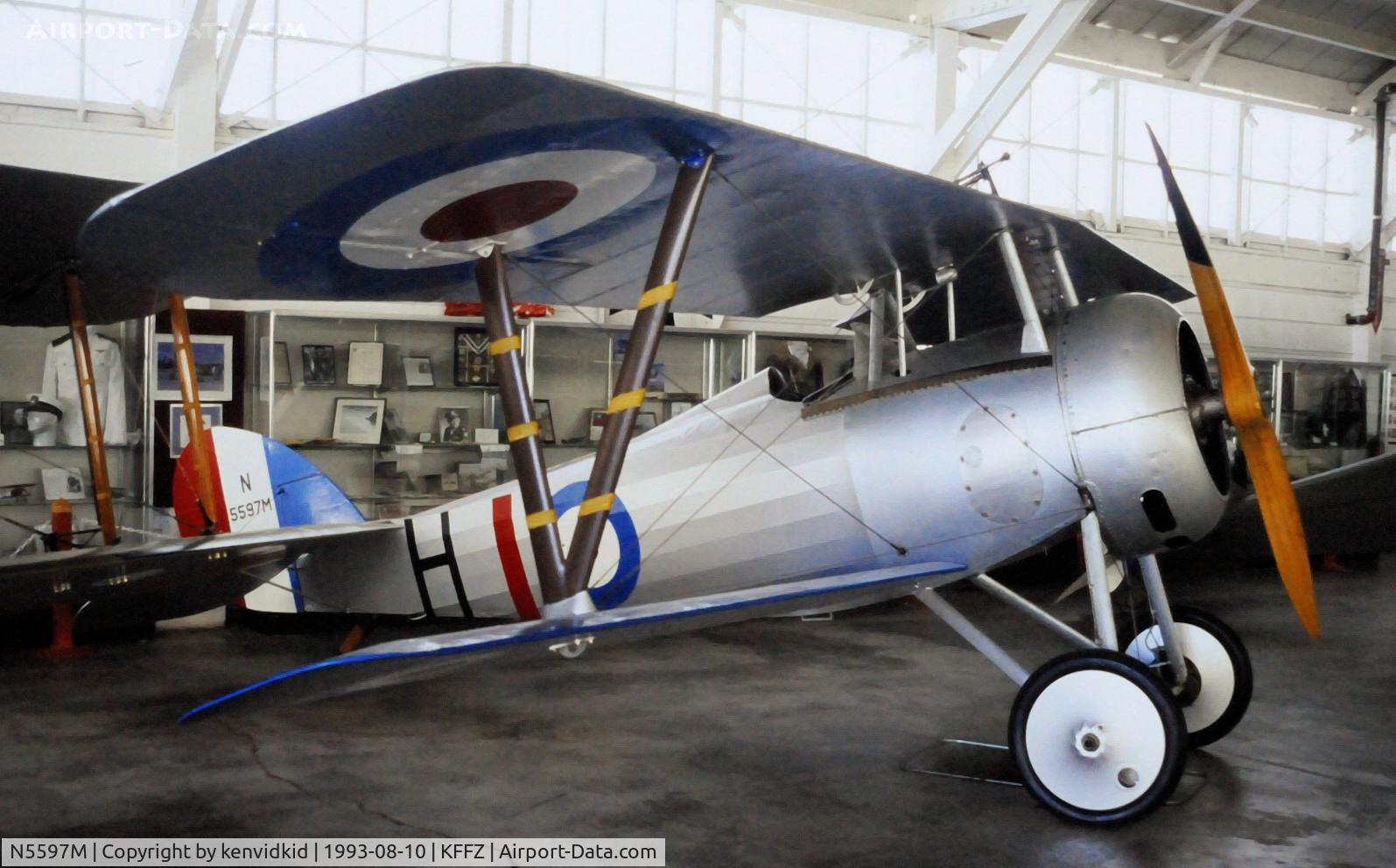 N5597M, 1980 Nieuport 27 Replica C/N S-8, At the Champlin Fighter Museum.