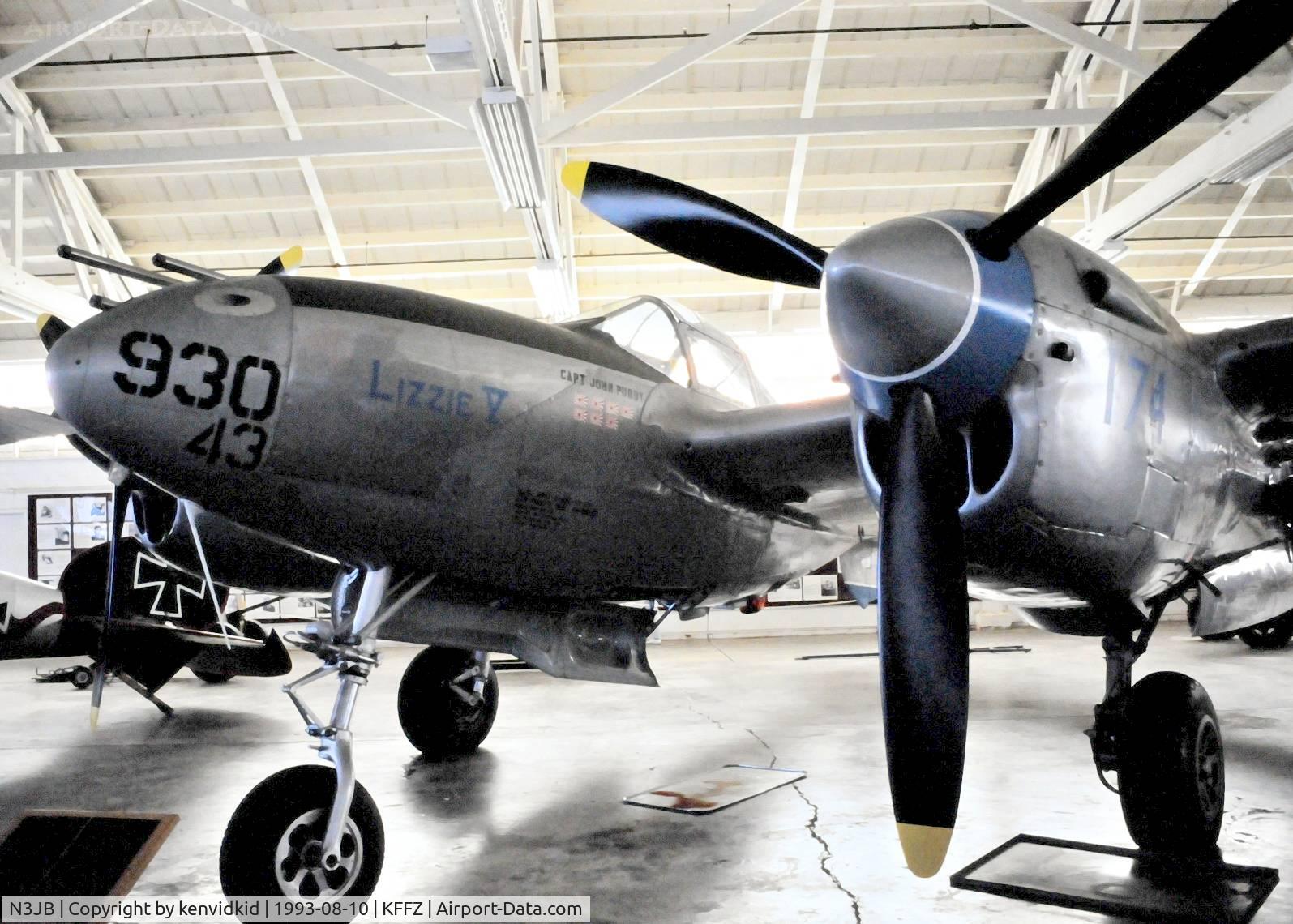 N3JB, 1944 Lockheed P-38L Lightning C/N 422-8352, At the Champlin Fighter Museum.