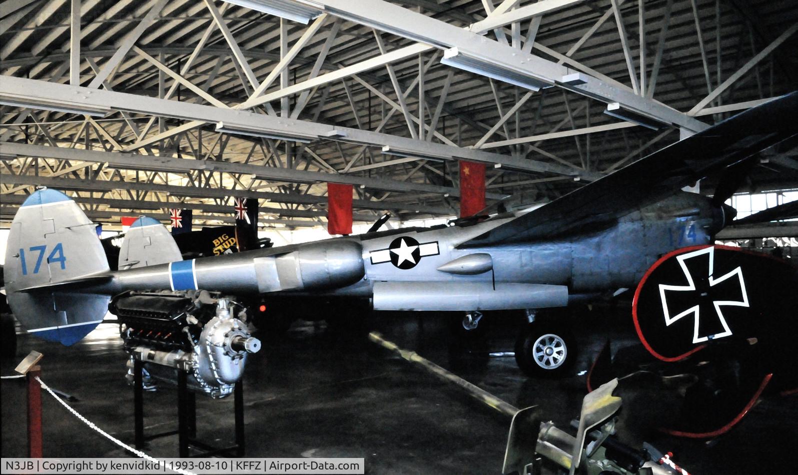 N3JB, 1944 Lockheed P-38L Lightning C/N 422-8352, At the Champlin Fighter Museum.