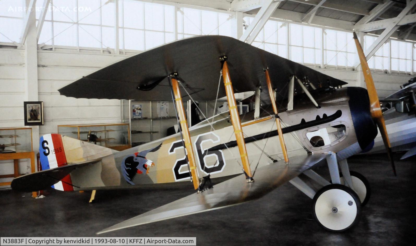 N3883F, SPAD S-XIII Replica C/N CFM003, At the Champlin Fighter Museum.