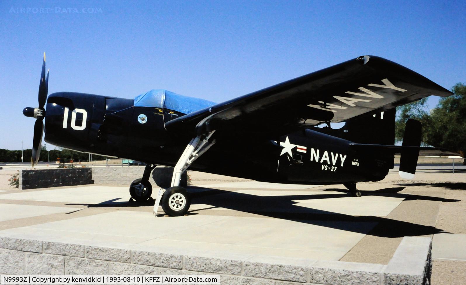N9993Z, 1940 Grumman AF-2S C/N 126731, At Falcon Field.
