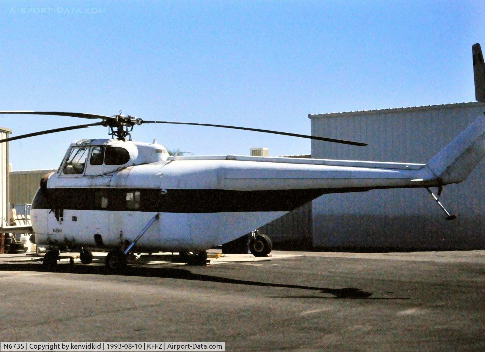 N6735, 1971 Sikorsky UH-19D Chickasaw C/N 54-1416, At Falcon Field.