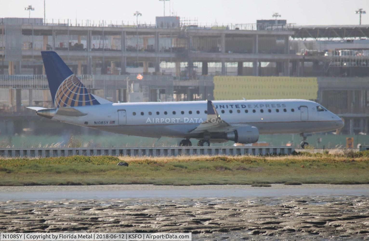 N108SY, 2014 Embraer 175LR (ERJ-170-200LR) C/N 17000401, SFO 2018
