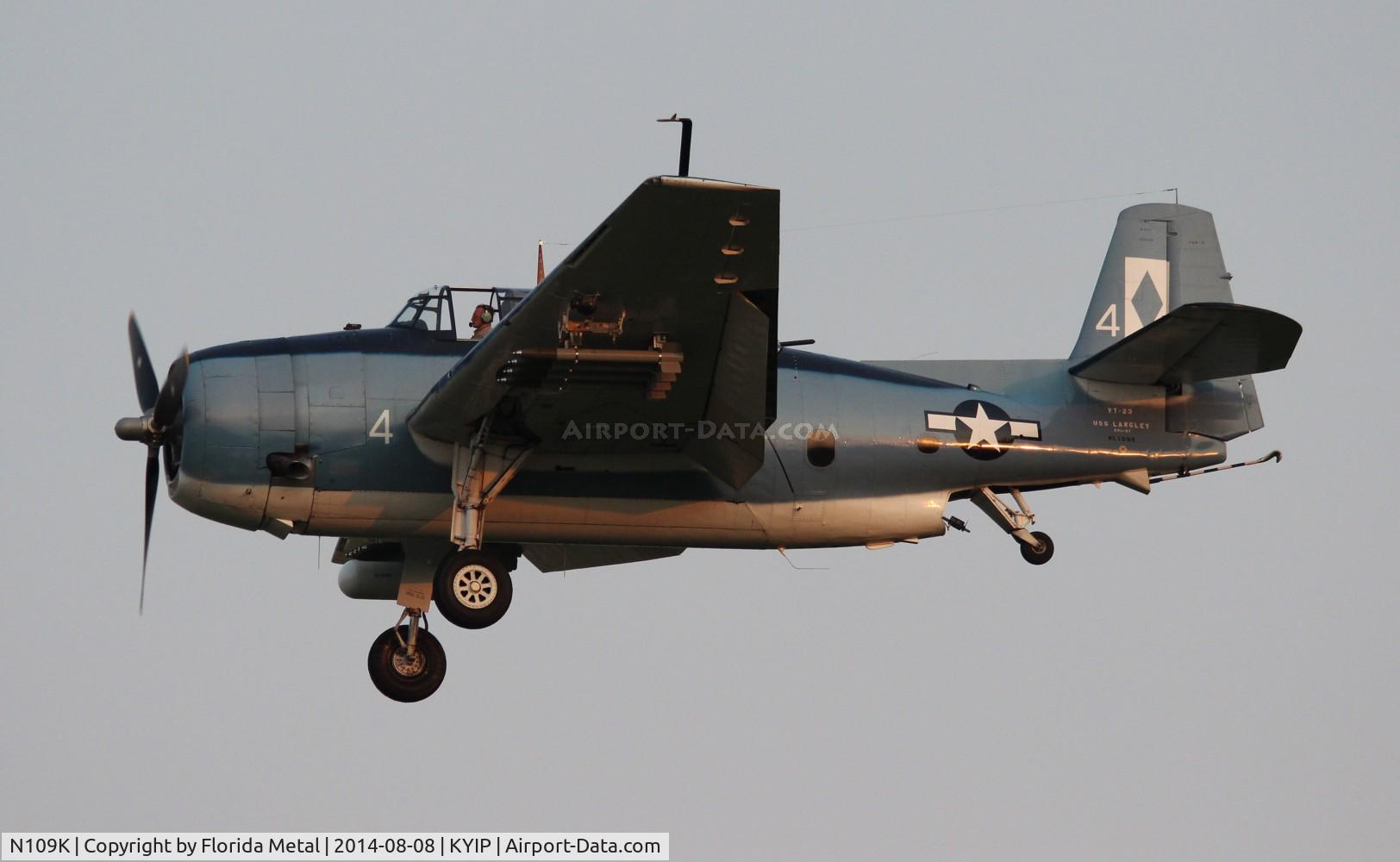 N109K, 1945 Grumman TBM-3 Avenger C/N 3800, TOM 2014