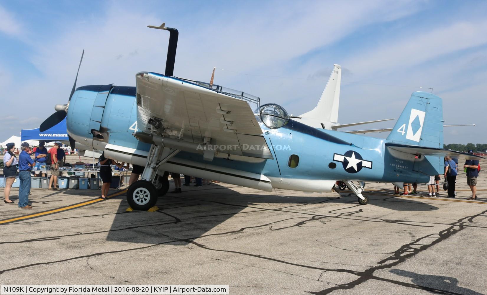N109K, 1945 Grumman TBM-3 Avenger C/N 3800, TOM 2016