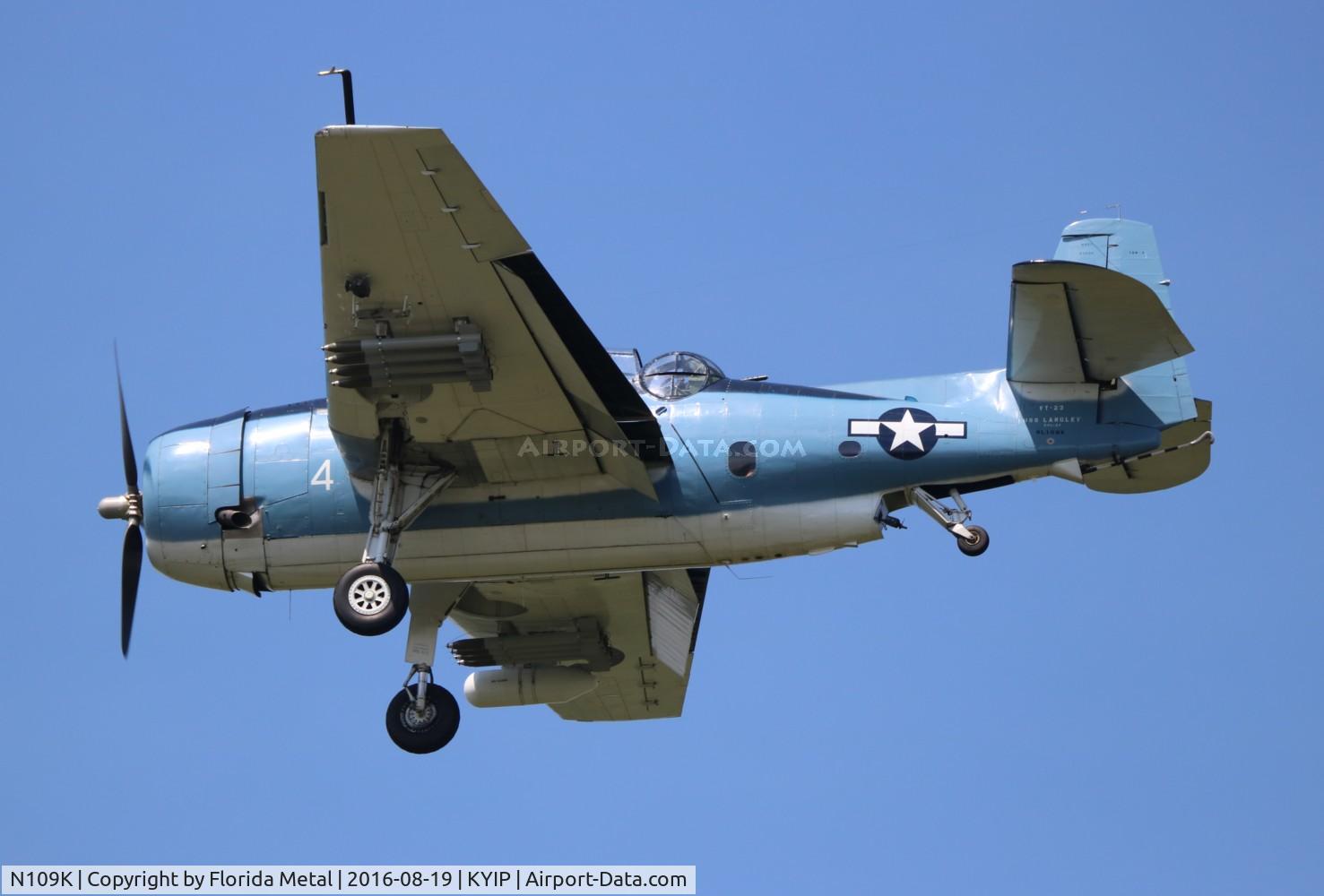 N109K, 1945 Grumman TBM-3 Avenger C/N 3800, TOM 2016
