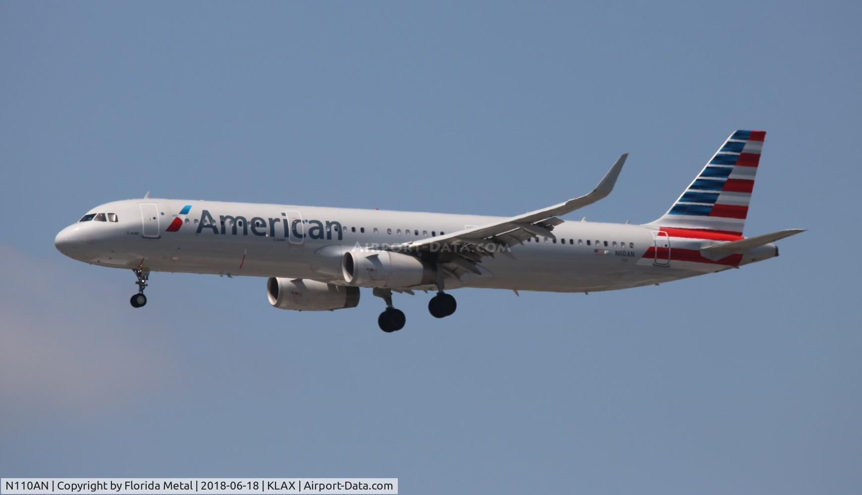 N110AN, 2014 Airbus A321-231 C/N 5975, LAX 2018