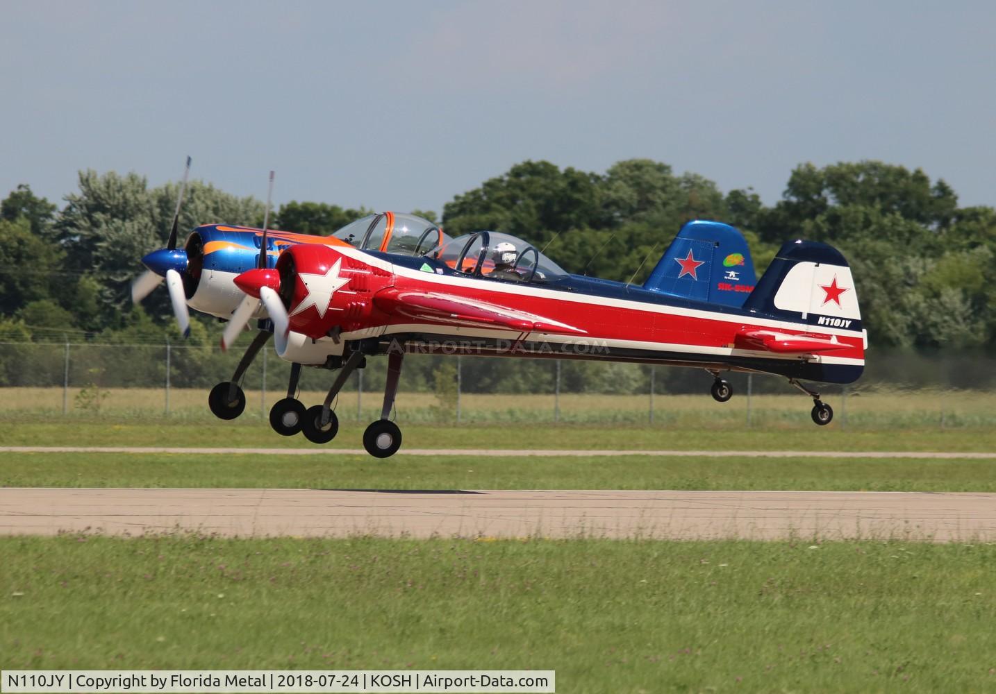 N110JY, 2017 YAK110 LLC Yak-110 C/N 001, OSH 2018