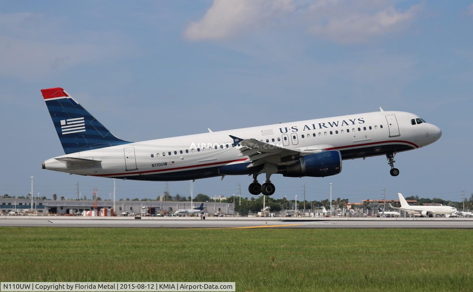 N110UW, 1999 Airbus A320-214 C/N 1112, MIA 2015
