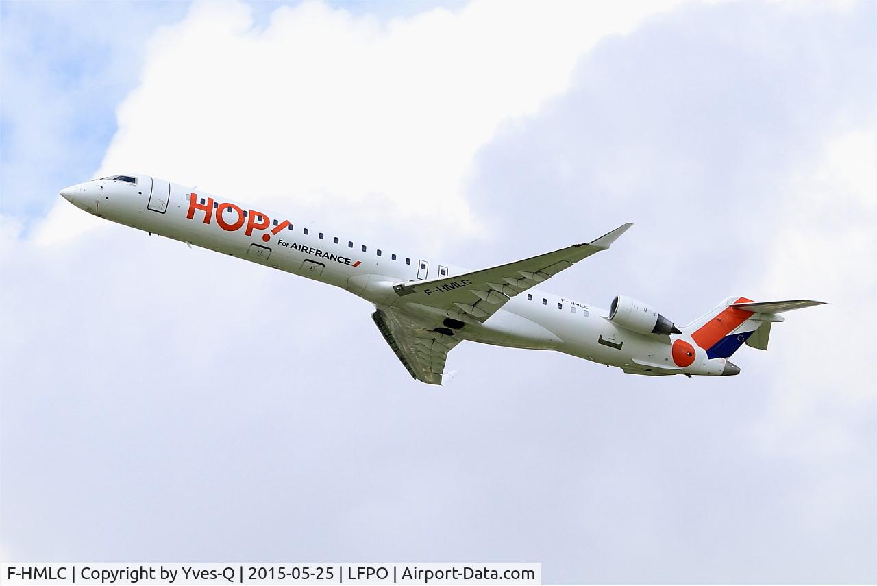 F-HMLC, 2010 Bombardier CRJ-1000EL NG (CL-600-2E25) C/N 19006, Bombardier CRJ-1000, Take off rwy 24, Paris-Orly airport (LFPO-ORY)
