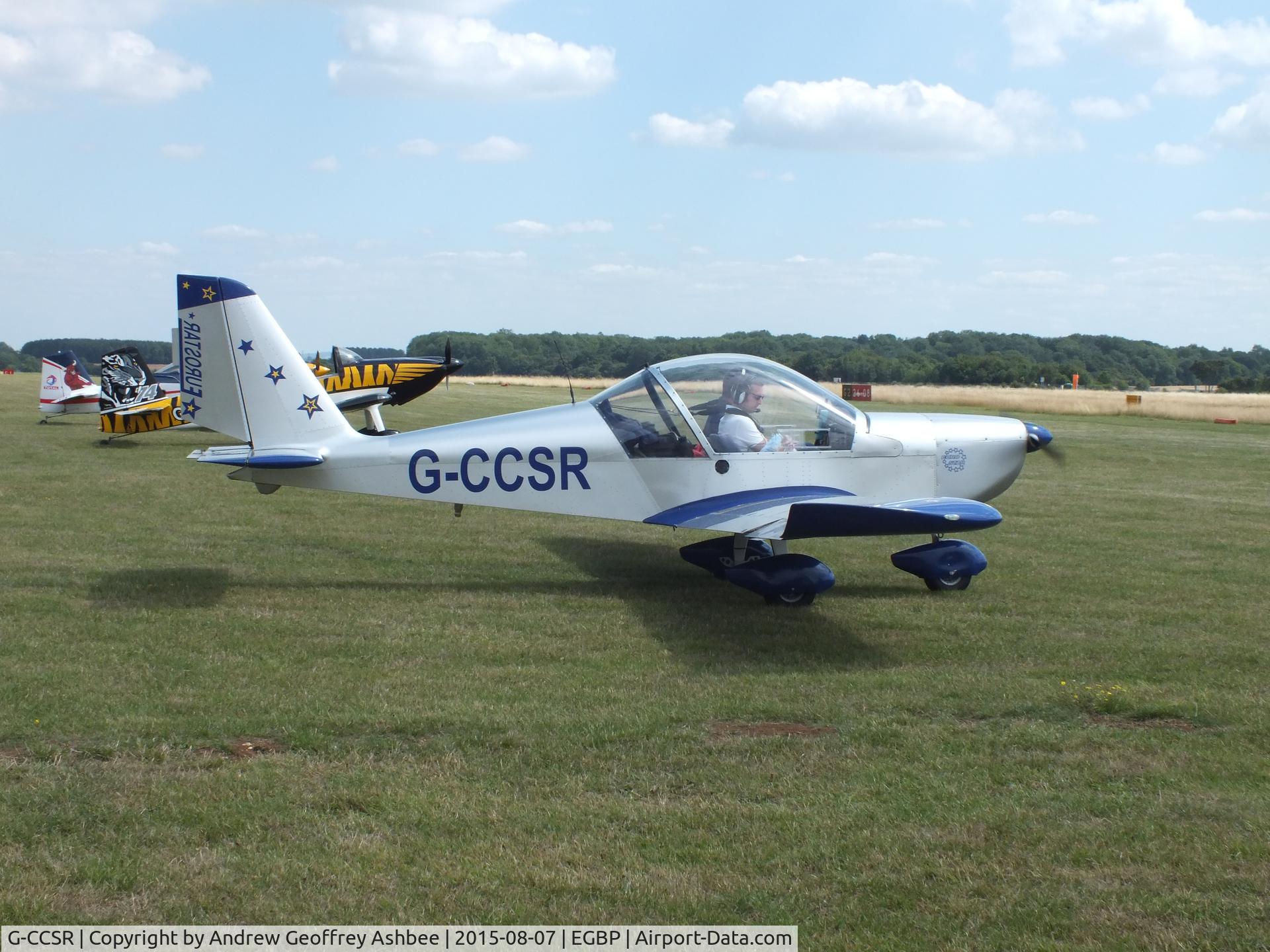 G-CCSR, 2004 Aerotechnik EV-97A Eurostar C/N PFA 315-14174, G-CCSR at Cotswold Airport.