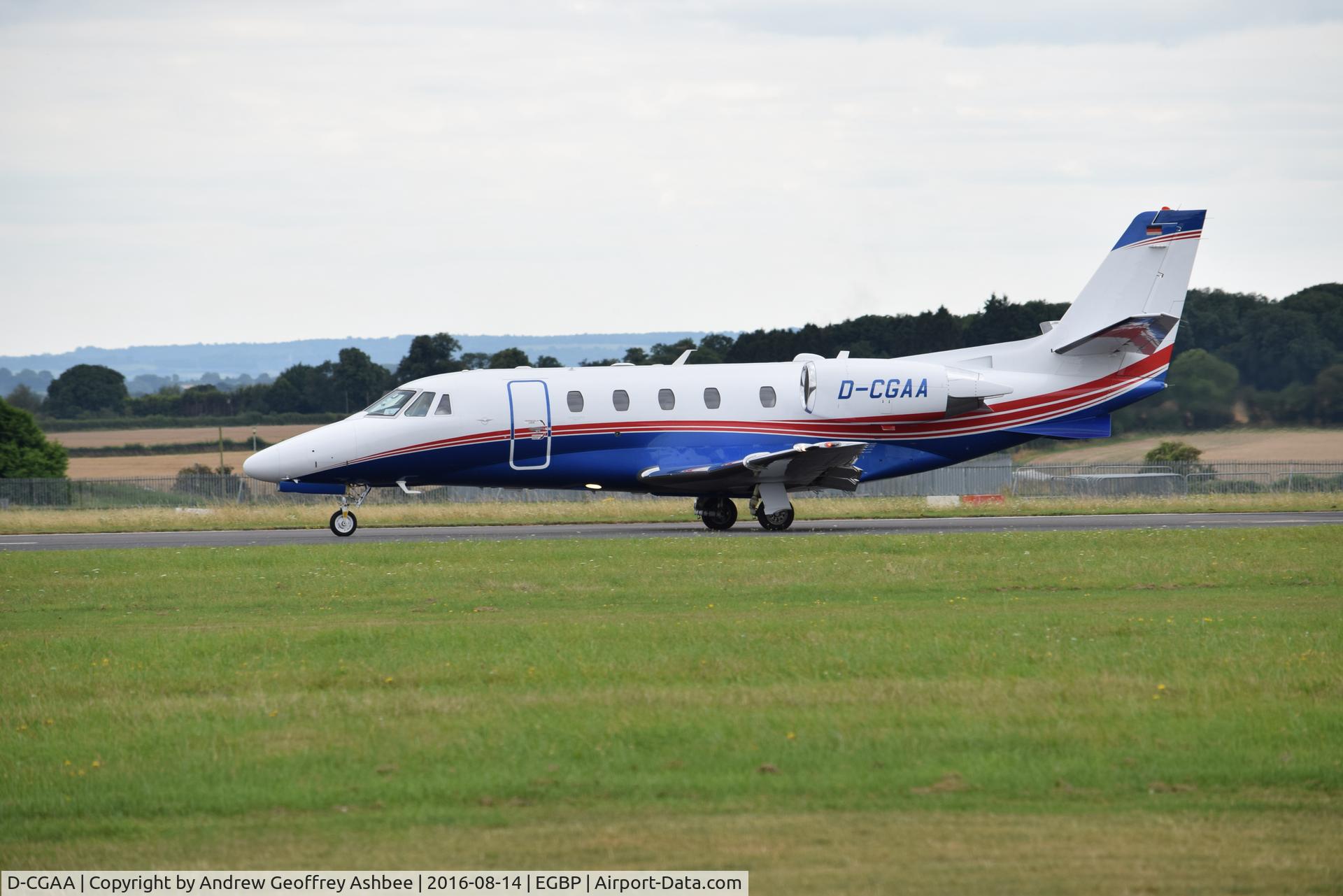D-CGAA, 2014 Cessna 560 Citation Excel XLS+ C/N 560-6173, D-CGAA at Cotswold Airport.
