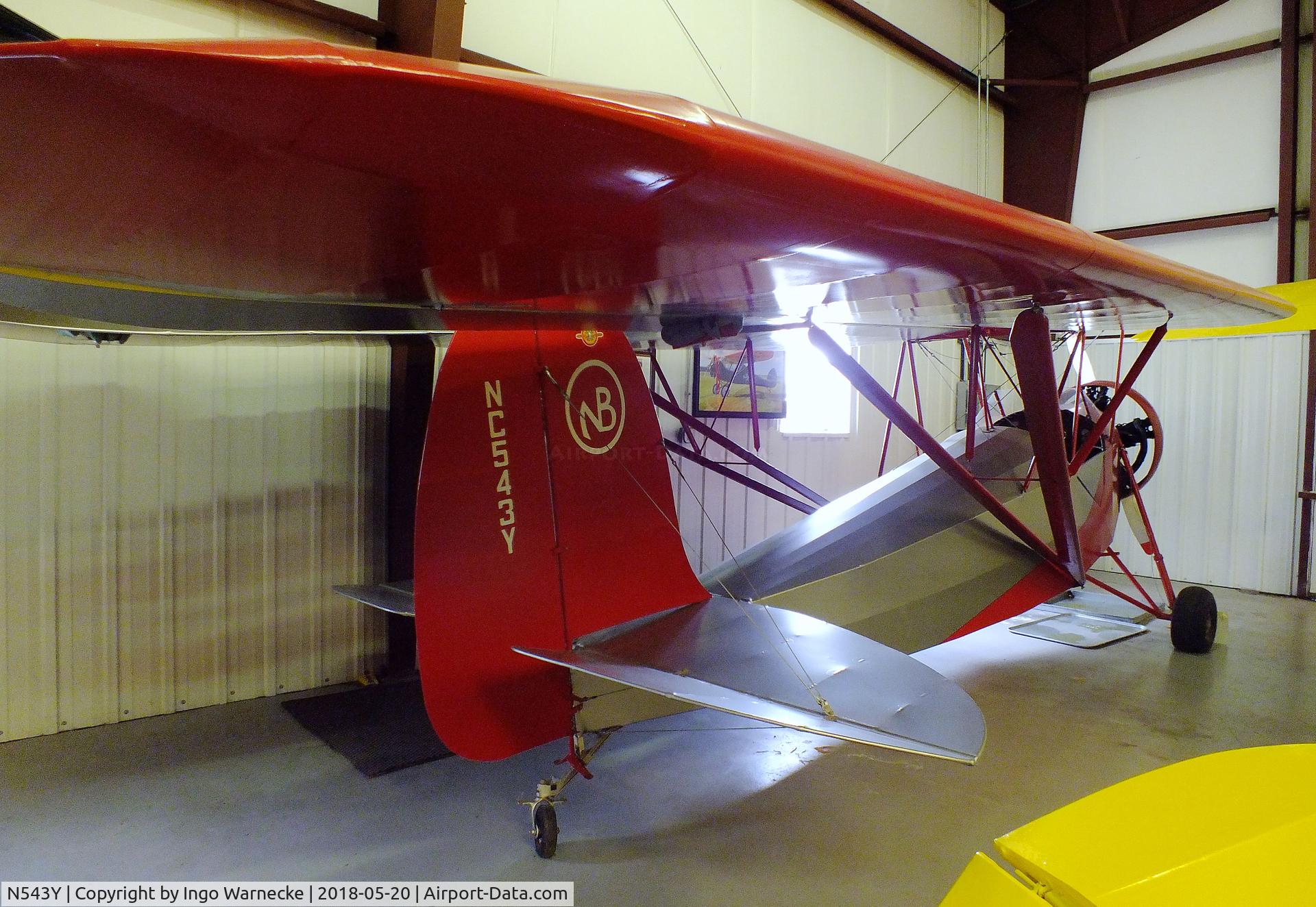 N543Y, 1931 Nicholas Beazley NB-8G C/N K-8, Nicholas Beazley NB-8G at the Aircraft Restoration Museum at Creve Coeur airfield, Maryland Heights MO