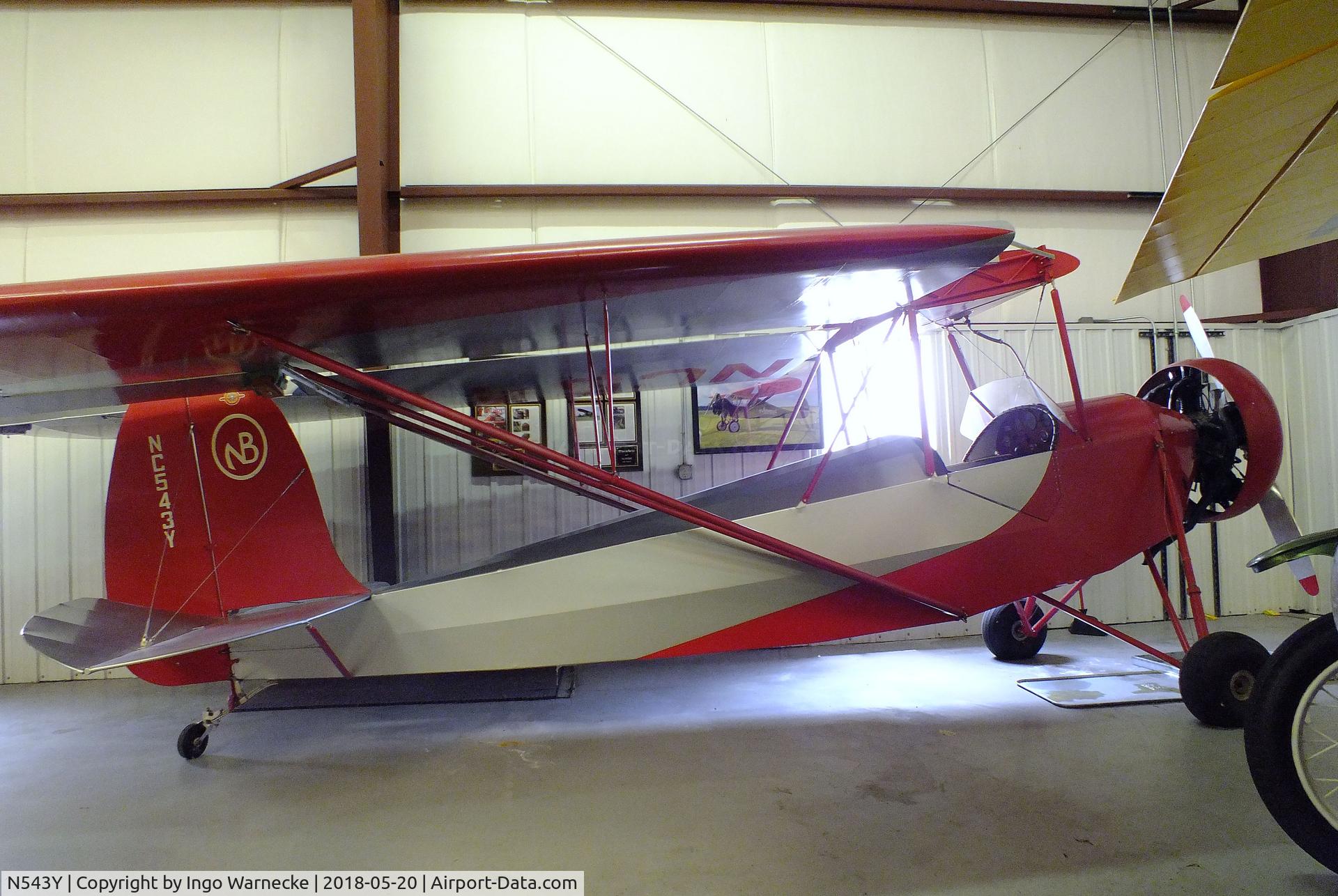 N543Y, 1931 Nicholas Beazley NB-8G C/N K-8, Nicholas Beazley NB-8G at the Aircraft Restoration Museum at Creve Coeur airfield, Maryland Heights MO