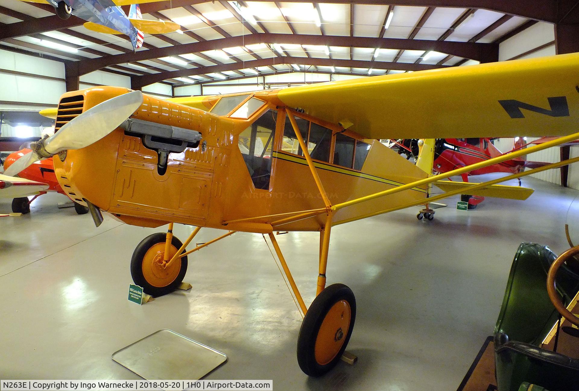 N263E, Curtiss-Wright Robin C/N 116, Curtiss-Wright Robin at the Aircraft Restoration Museum at Creve Coeur airfield, Maryland Heights MO