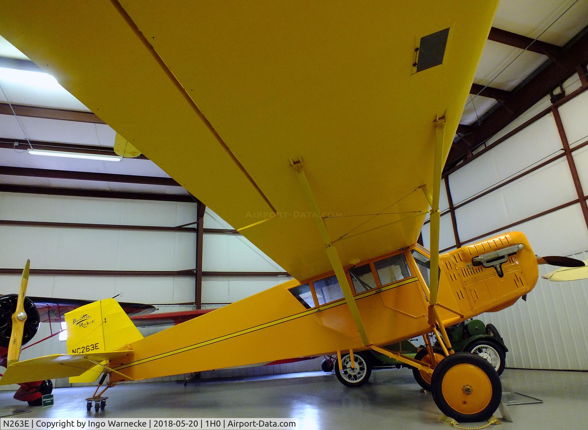 N263E, Curtiss-Wright Robin C/N 116, Curtiss-Wright Robin at the Aircraft Restoration Museum at Creve Coeur airfield, Maryland Heights MO