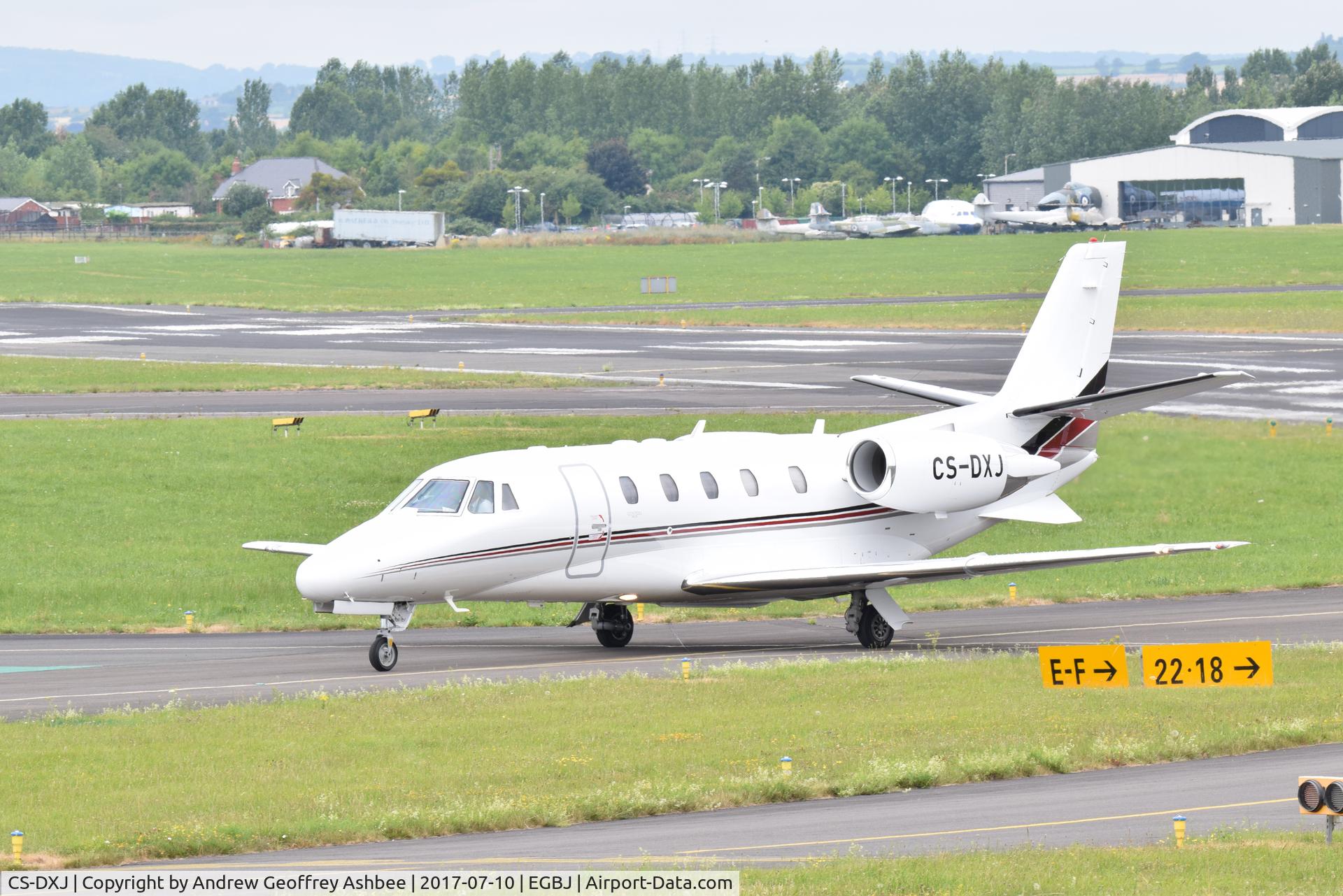 CS-DXJ, 2006 Cessna 560XL Citation Excel C/N 560-5627, CS-DXJ at Gloucestershire Airport.