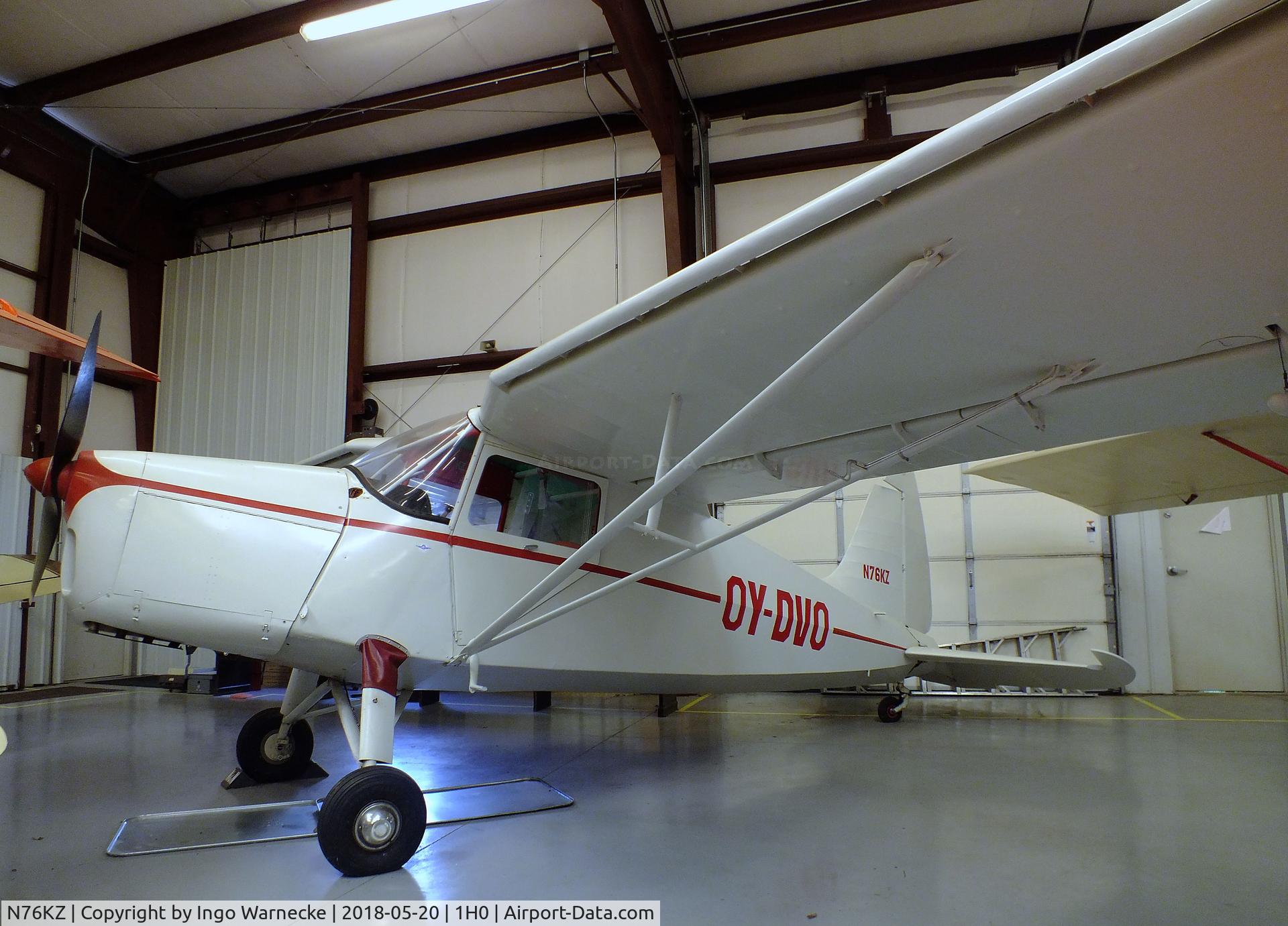 N76KZ, 1946 SAI KZ III C/N 76, Skandinavisk Aero Industri (Kramme & Zeuthen) KZ 
III Laerke at the Aircraft Restoration Museum at Creve Coeur airfield, Maryland Heights MO
